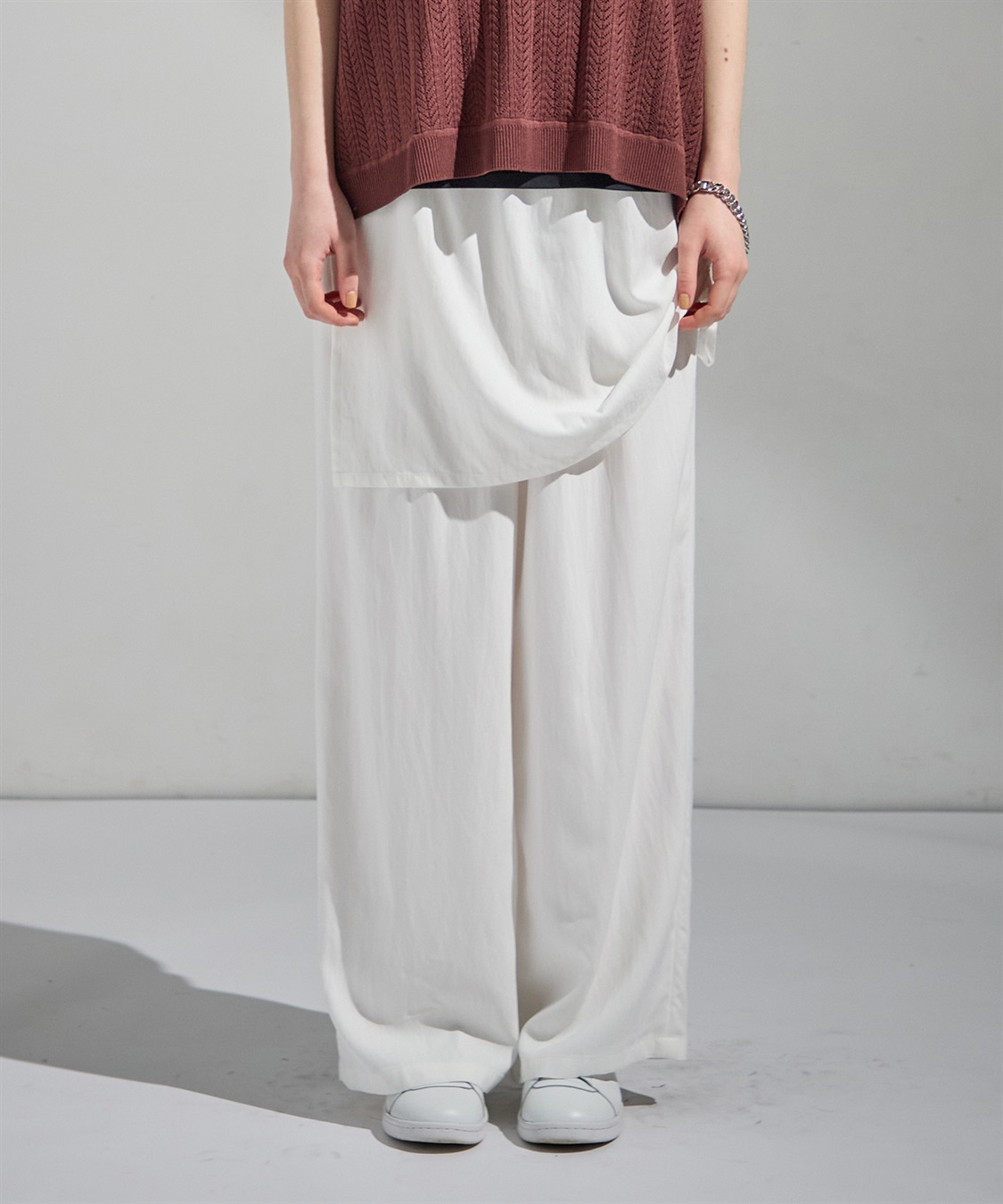 ATSURO TAYAMA レイヤード風ワイドパンツ_sub_1