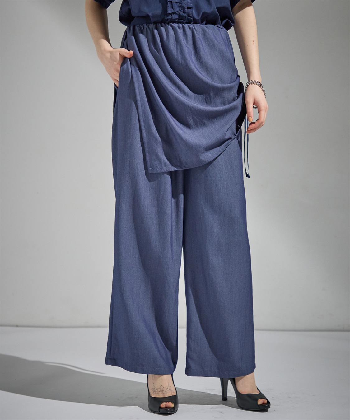ATSURO TAYAMA レイヤード風ワイドパンツ_sub_4