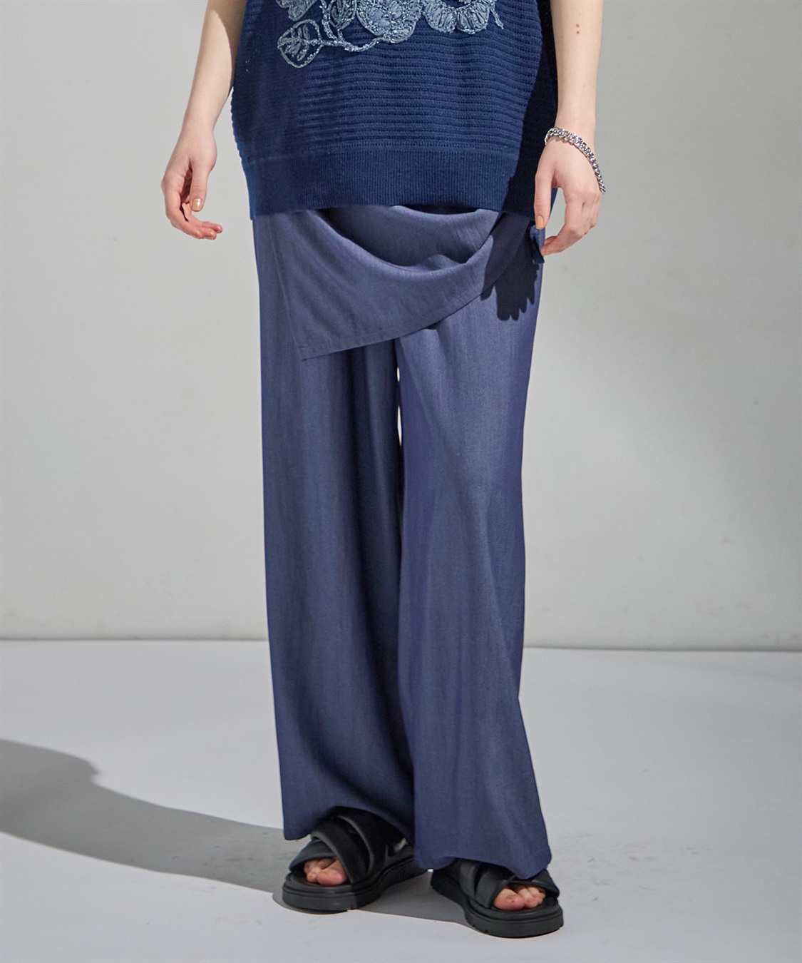 ATSURO TAYAMA レイヤード風ワイドパンツ_sub_8