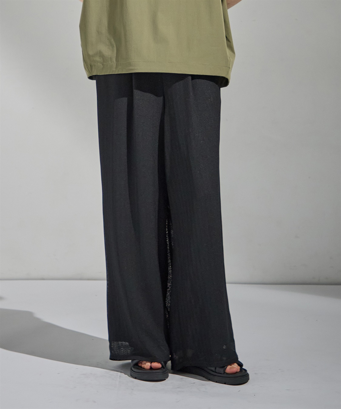 ATSURO TAYAMA ヘリンボーンワイドパンツ_sub_1