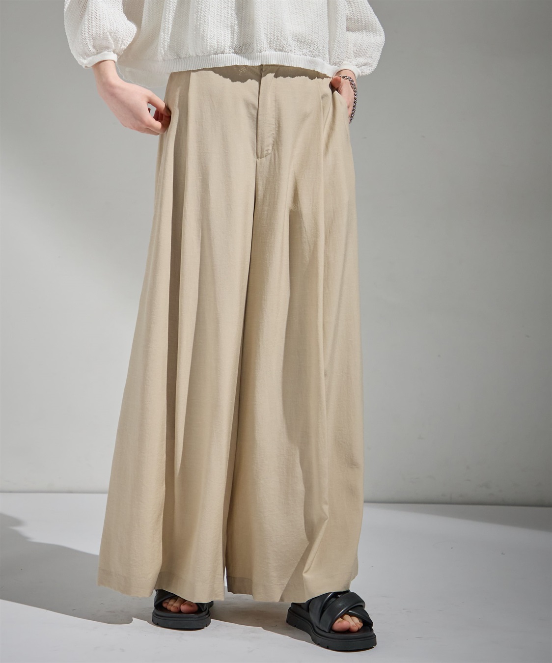 ATSURO TAYAMA タックワイドパンツ_sub_2