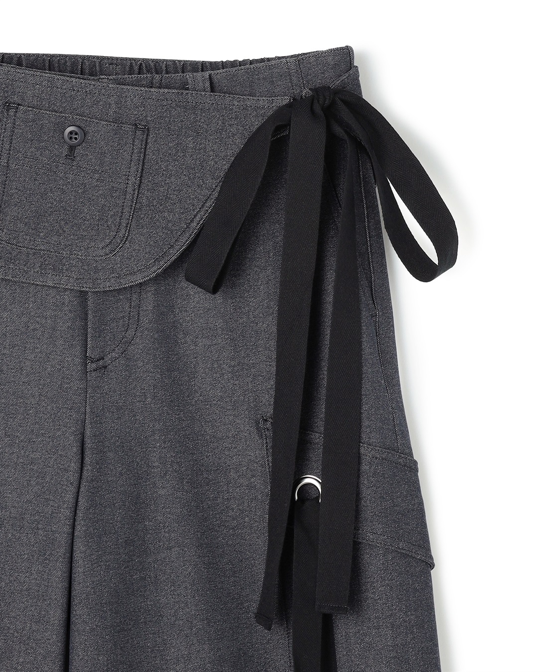 ATSURO TAYAMA サイドリボンツイルカーゴパンツ（ポケットベルト付き）_sub_5