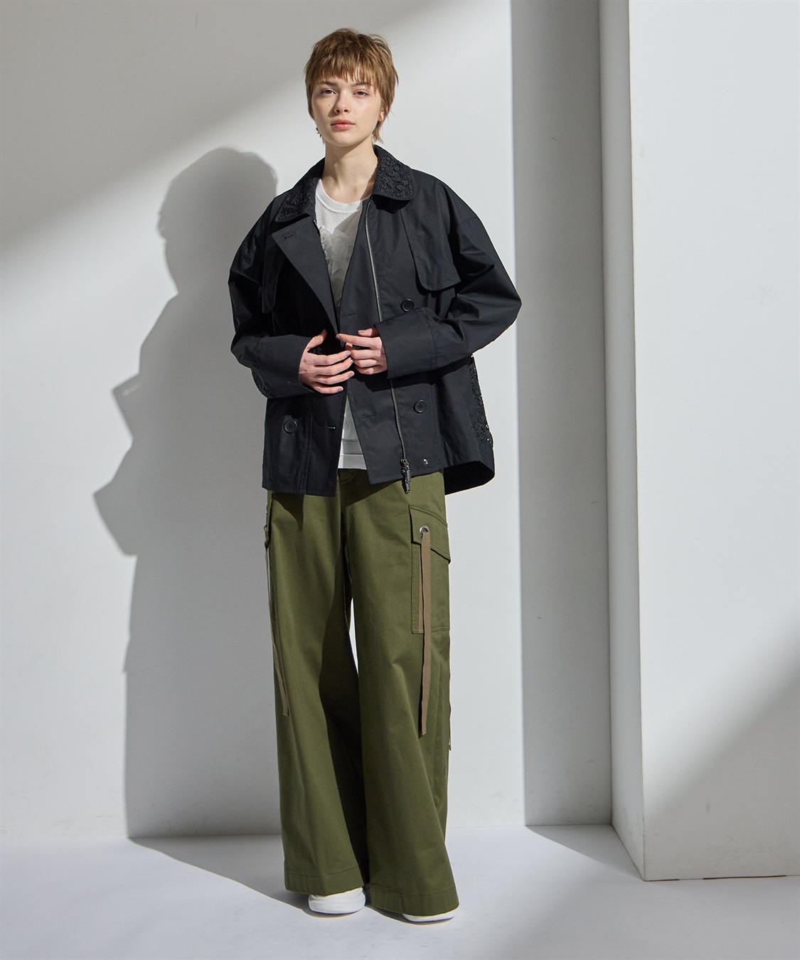 ATSURO TAYAMA サイドリボンツイルカーゴパンツ（ポケットベルト付き）_sub_15