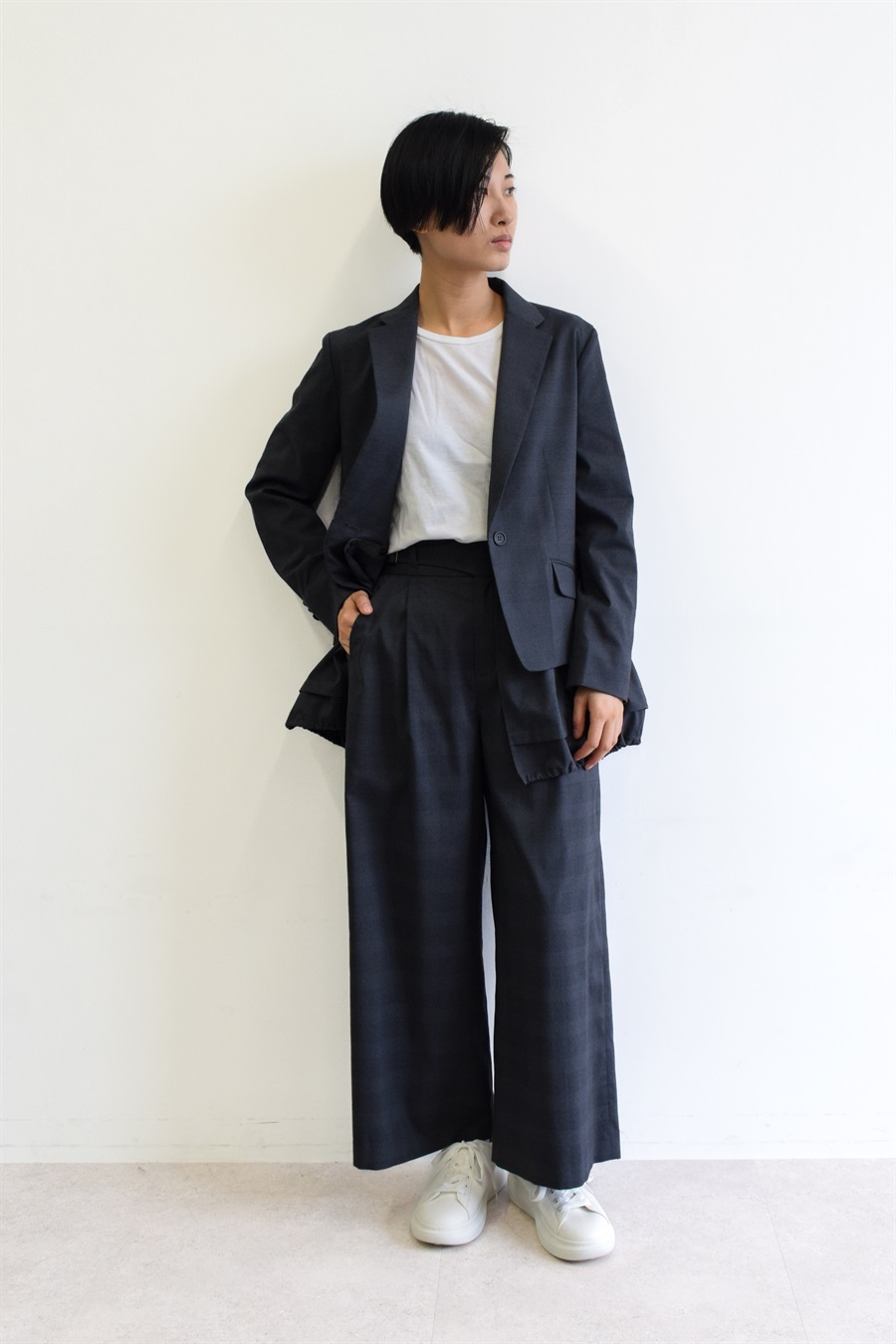 有名ブランド ベルトデザインワイドパンツ TAYAMA｜クロスプラス公式 ATSURO パンツ