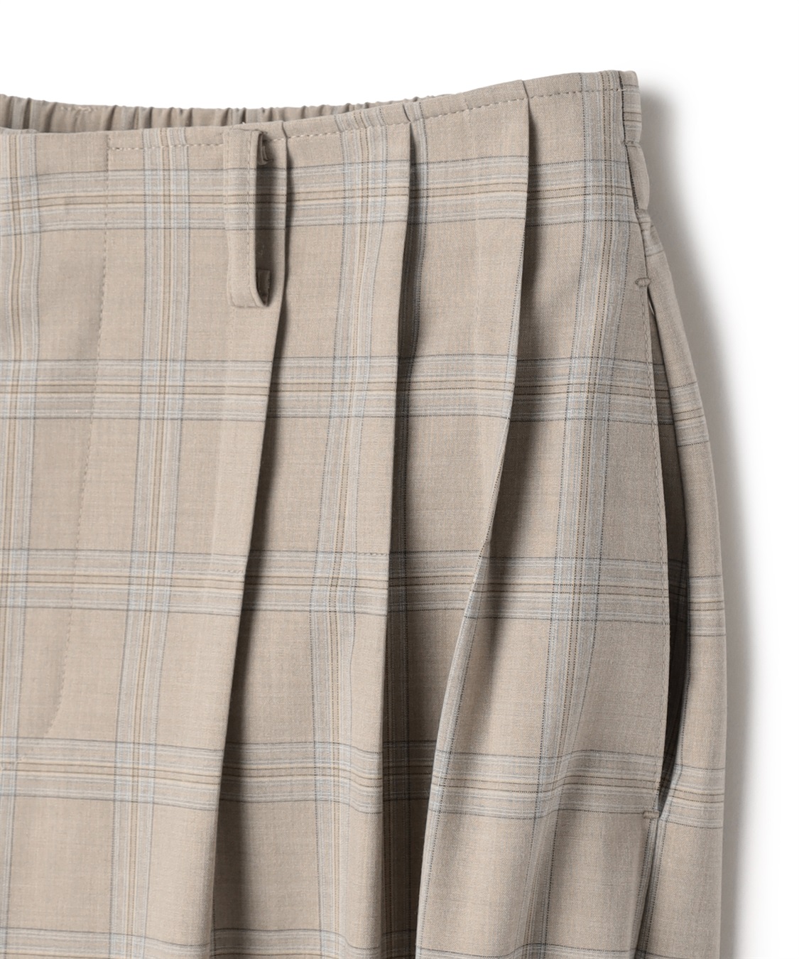 ATSURO TAYAMA 杢チェックタックパンツ_sub_3