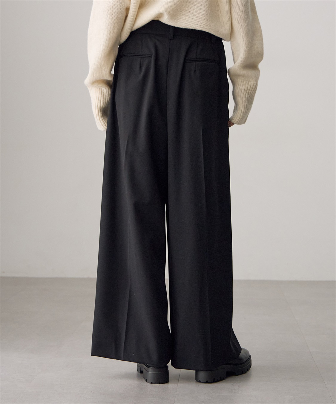 ATSURO TAYAMA ツータックワイドパンツ_sub_2