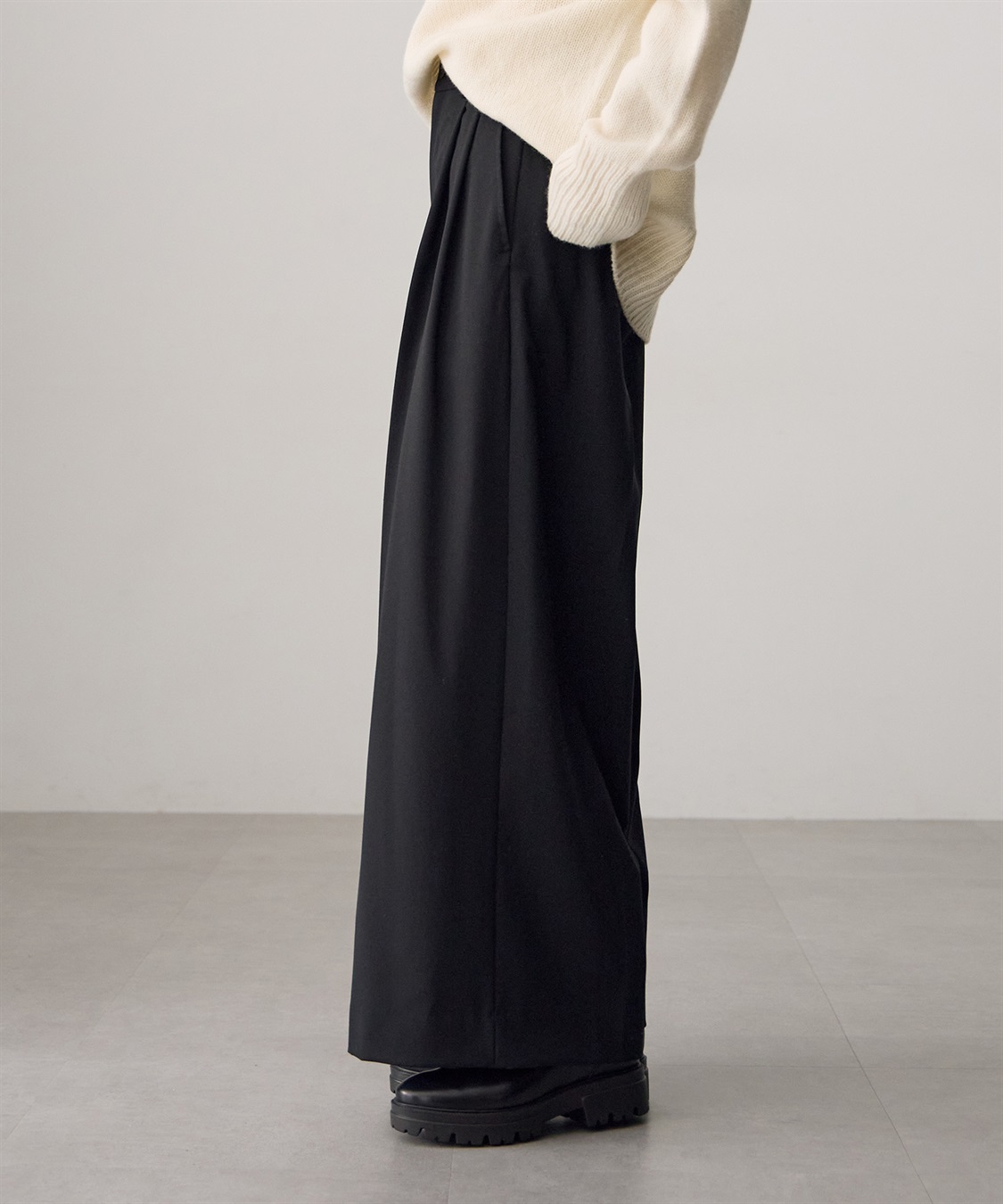 ATSURO TAYAMA ツータックワイドパンツ_sub_3