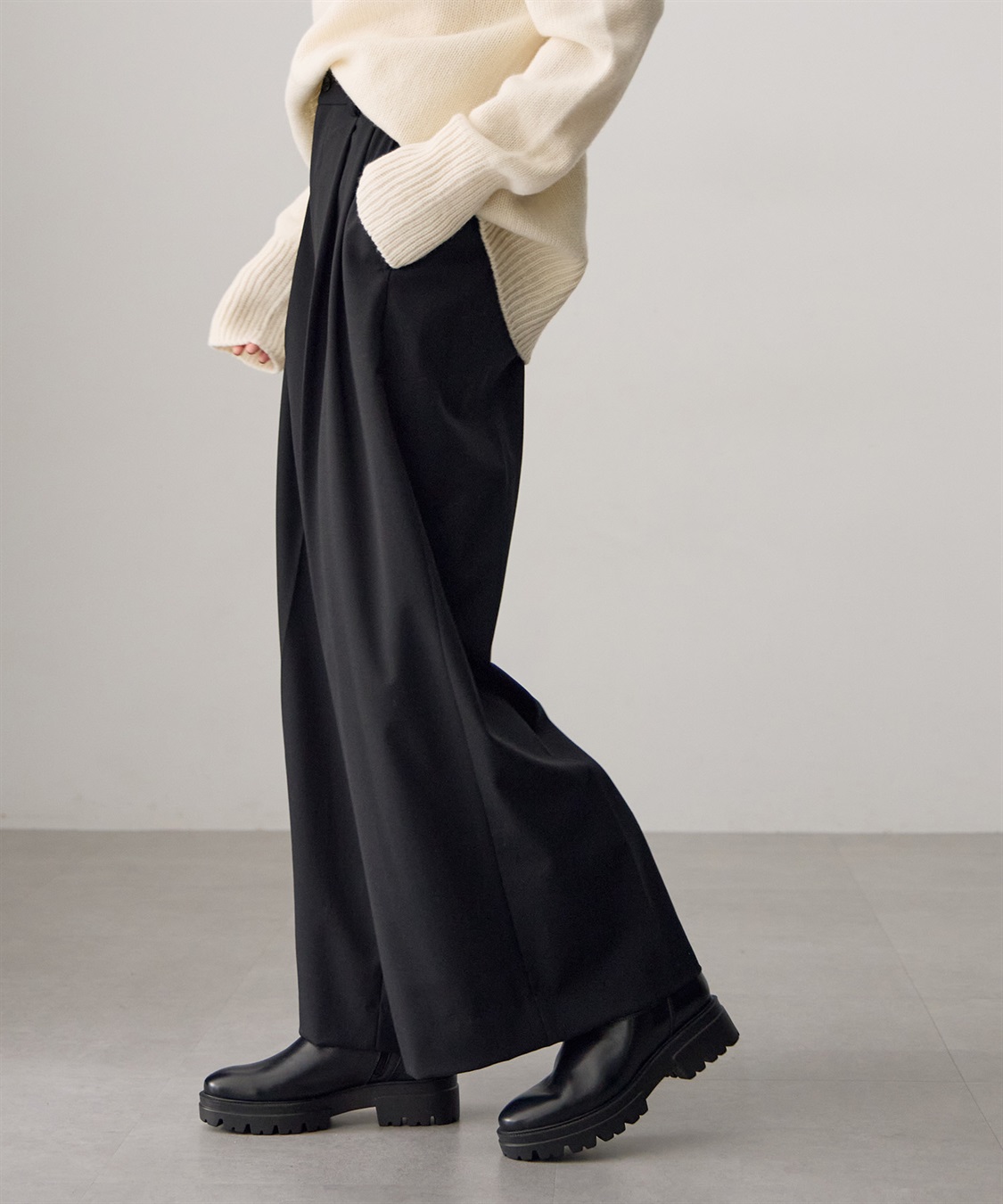 ATSURO TAYAMA ツータックワイドパンツ_sub_4