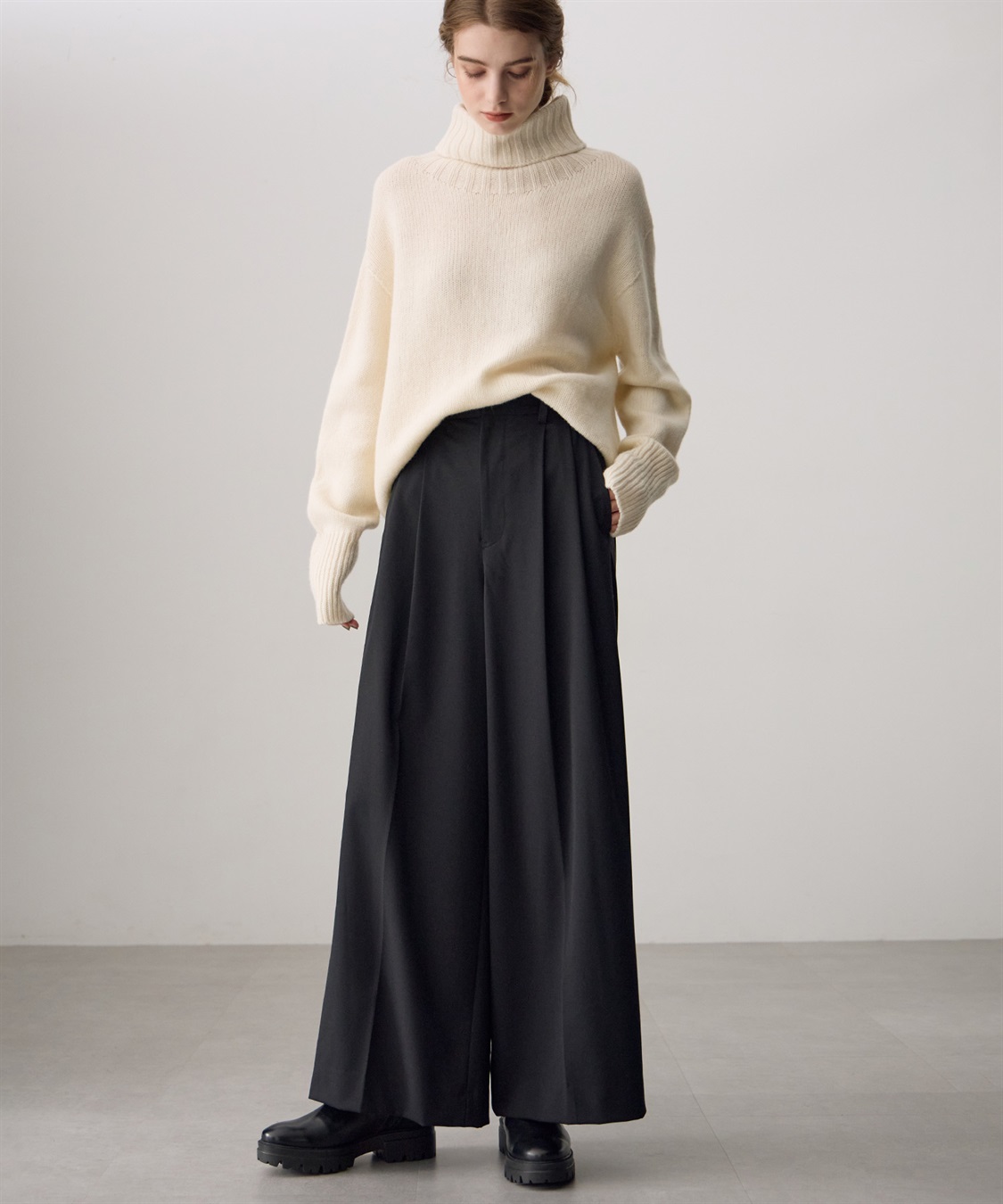 ATSURO TAYAMA ツータックワイドパンツ_sub_5