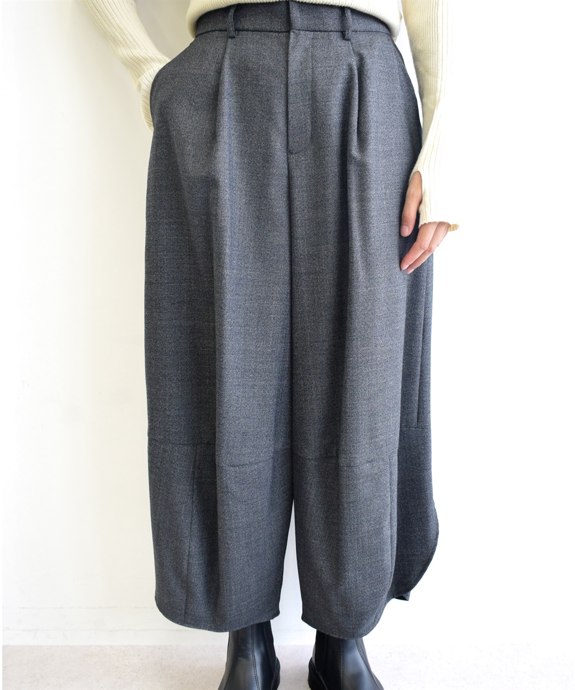 ATSURO TAYAMA サキソニーストレッチワイドパンツ_sub_1