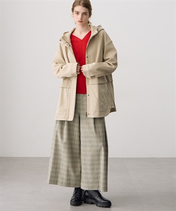 ATSURO TAYAMA タックプリーツチェック柄フレアパンツ_subthumb_11