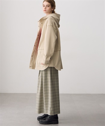 ATSURO TAYAMA タックプリーツチェック柄フレアパンツ_subthumb_12