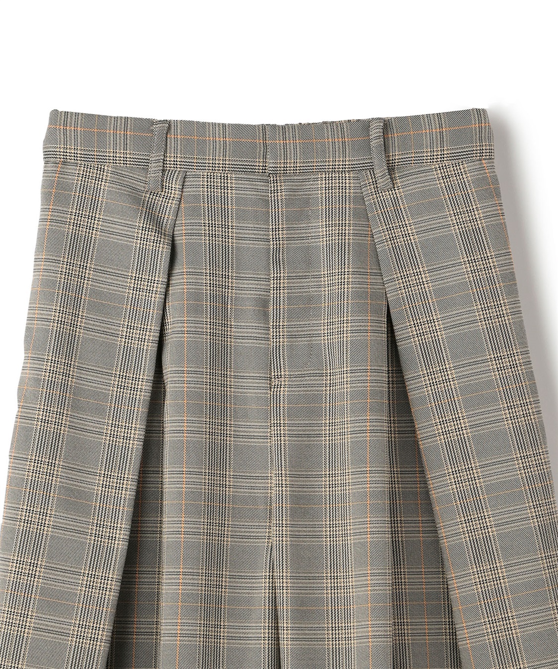 ATSURO TAYAMA タックプリーツチェック柄フレアパンツ_sub_14