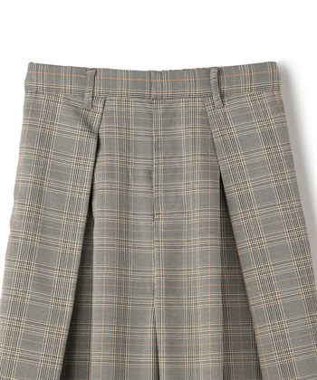 ATSURO TAYAMA タックプリーツチェック柄フレアパンツ_subthumb_14