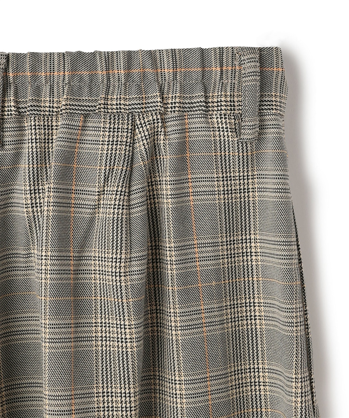 ATSURO TAYAMA タックプリーツチェック柄フレアパンツ_sub_15