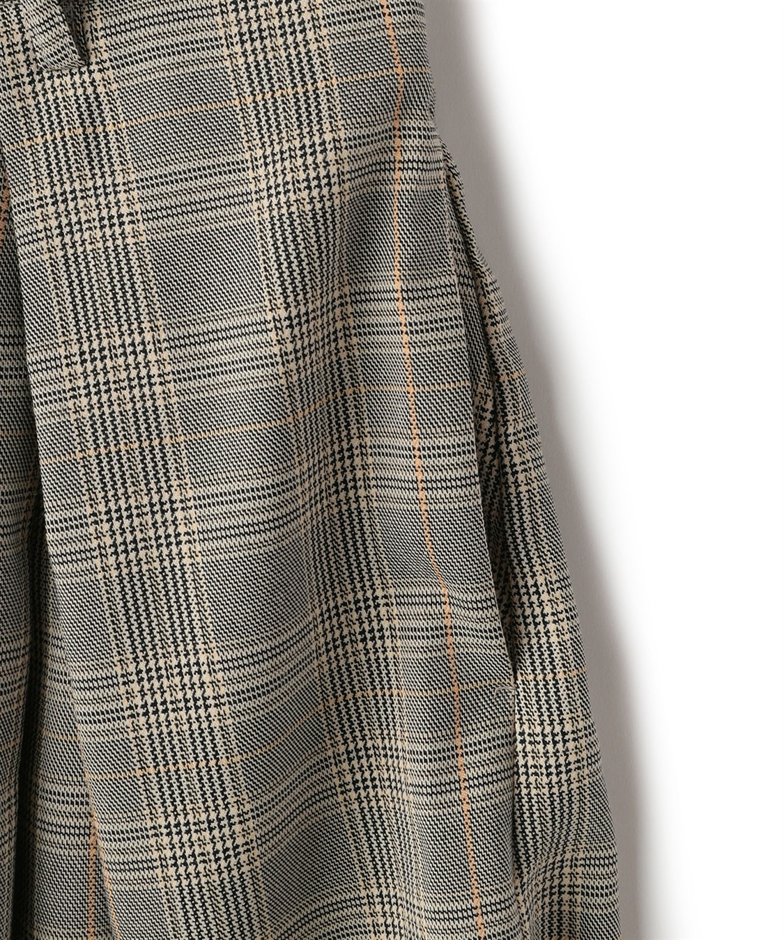 ATSURO TAYAMA タックプリーツチェック柄フレアパンツ_sub_17