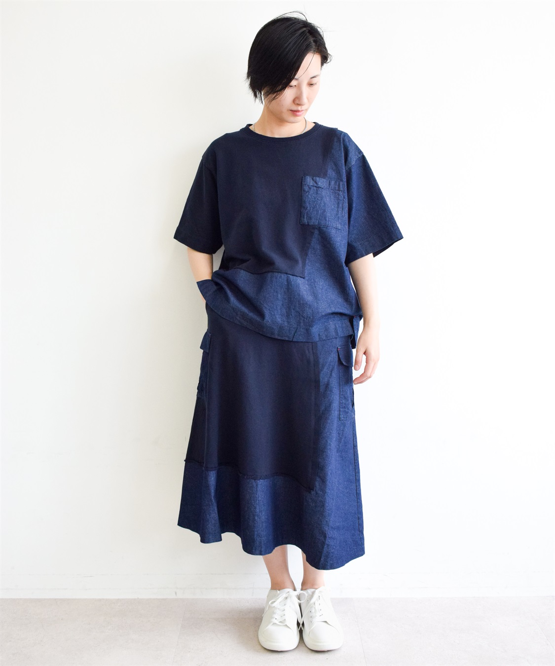 ATSURO TAYAMA デニム切り替えスカート_sub_1