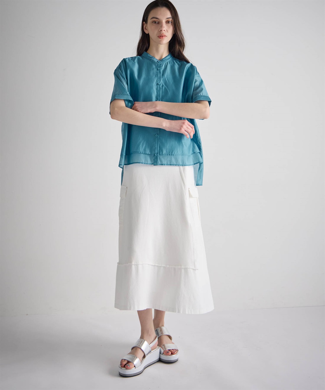 ATSURO TAYAMA デニム切り替えスカート_sub_10