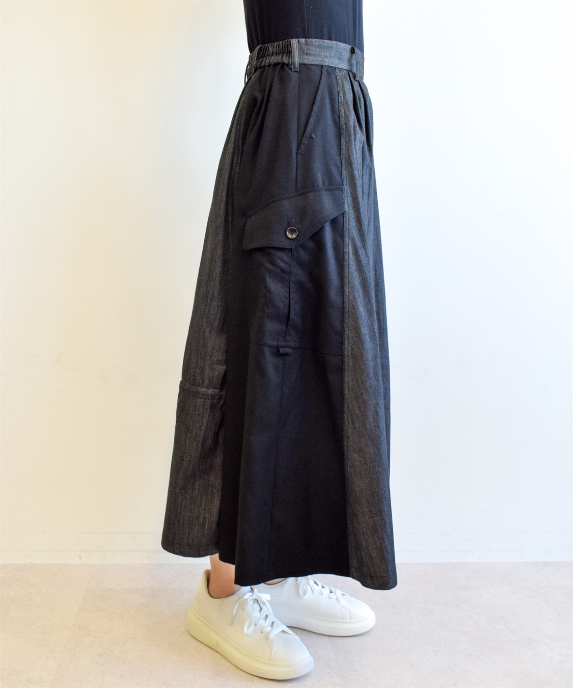 ATSURO TAYAMA サイド切り替えフレアスカート_sub_15