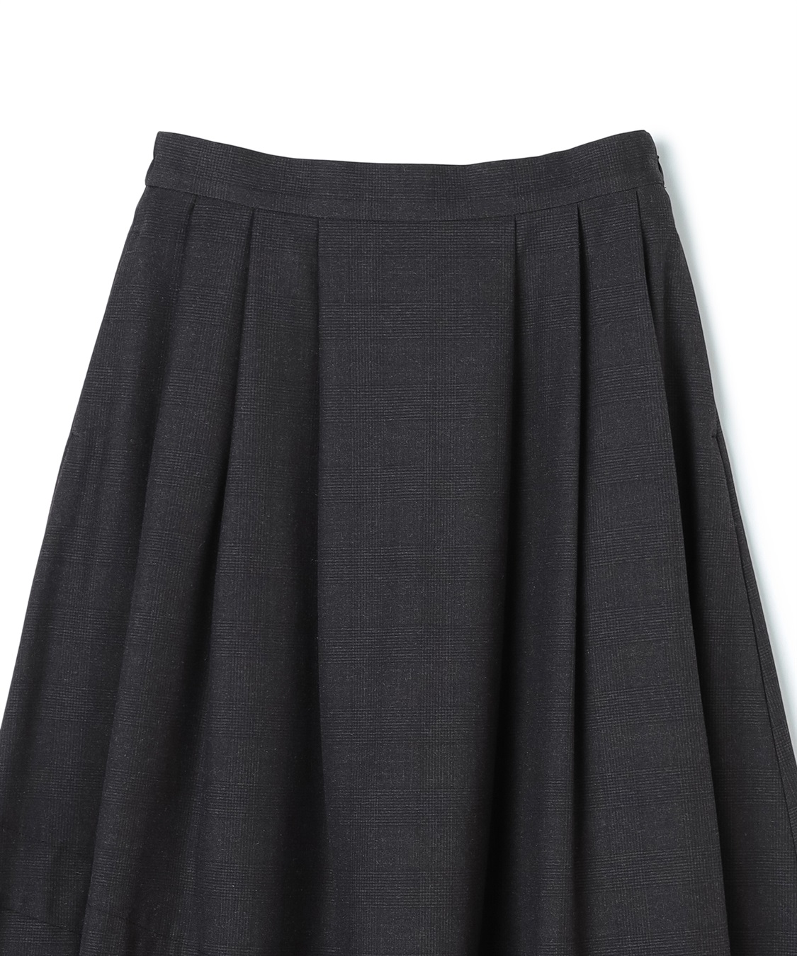 ATSURO TAYAMA グレンチェック柄ロング丈スカート_sub_3