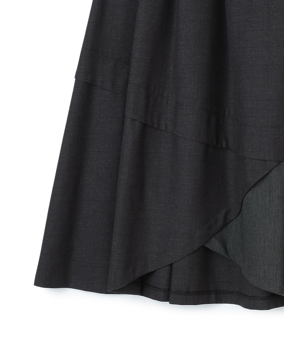 ATSURO TAYAMA グレンチェック柄ロング丈スカート_sub_4