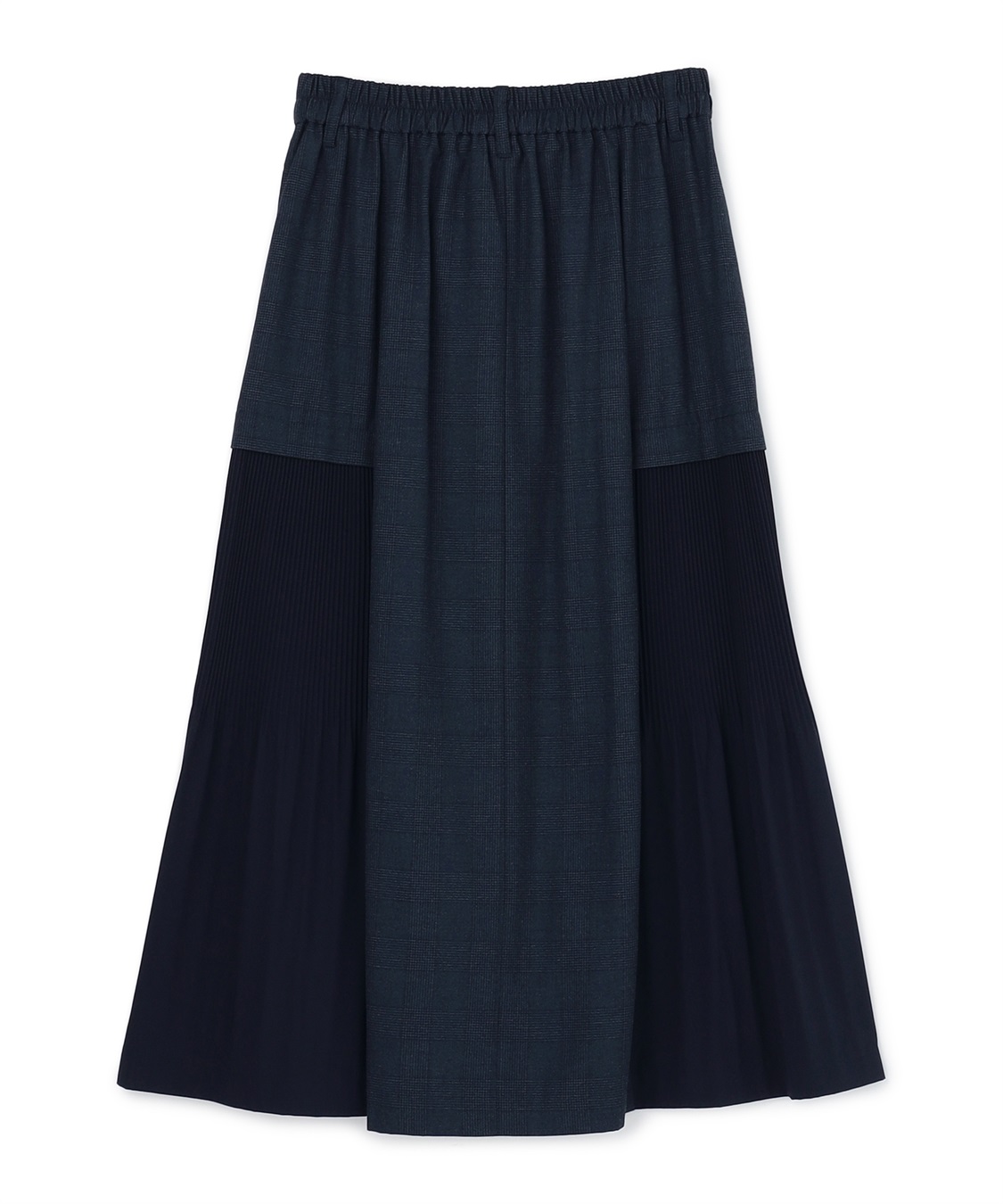 ATSURO TAYAMA 異素材コンビネーションフレアロングスカート_sub_3