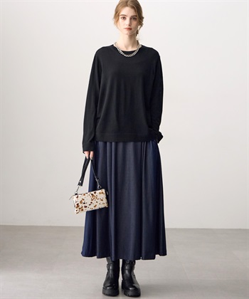 ATSURO TAYAMA ポリエステル混デニムスカート_subthumb_10