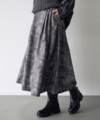 ATSURO TAYAMA アートプリントタックフレアスカート_subthumb_2