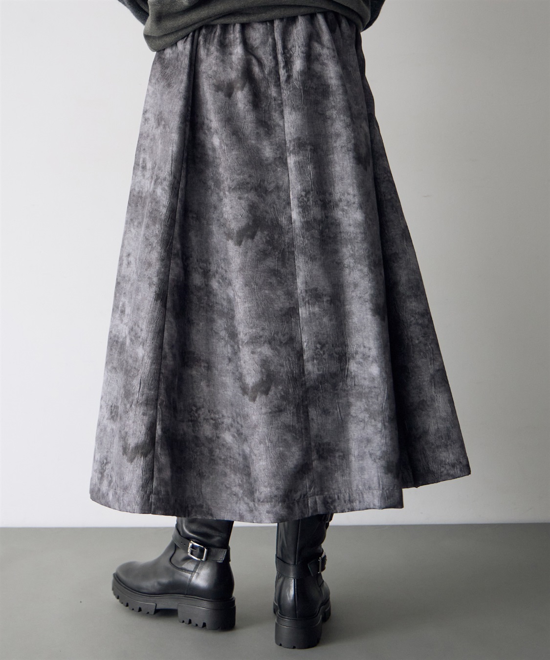 ATSURO TAYAMA アートプリントタックフレアスカート_sub_4