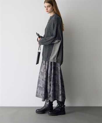 ATSURO TAYAMA アートプリントタックフレアスカート_subthumb_6