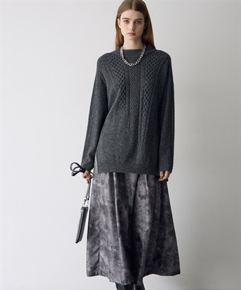 ATSURO TAYAMA アートプリントタックフレアスカート_subthumb_7