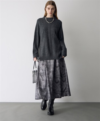 ATSURO TAYAMA アートプリントタックフレアスカート_subthumb_8