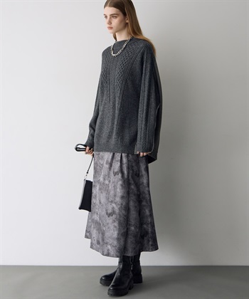 ATSURO TAYAMA アートプリントタックフレアスカート_subthumb_13