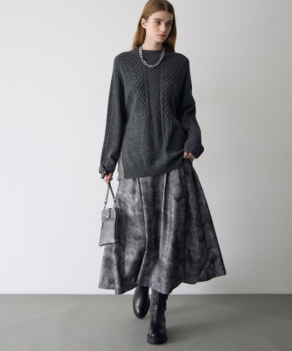 ATSURO TAYAMA アートプリントタックフレアスカート_sub_14