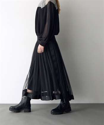 ATSURO TAYAMA メッシュギャザースカート_subthumb_8