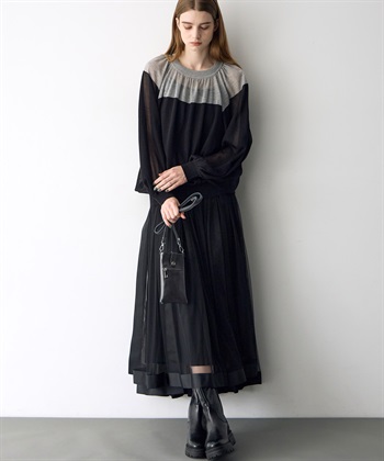 ATSURO TAYAMA メッシュギャザースカート_subthumb_9