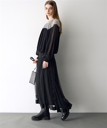 ATSURO TAYAMA メッシュギャザースカート_subthumb_10