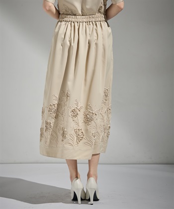 ATSURO TAYAMA テープ刺繍入りロング丈スカート_subthumb_4