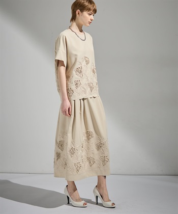 ATSURO TAYAMA テープ刺繍入りロング丈スカート_subthumb_6