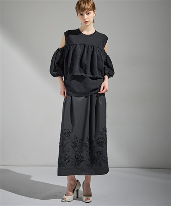 ATSURO TAYAMA テープ刺繍入りロング丈スカート_subthumb_12