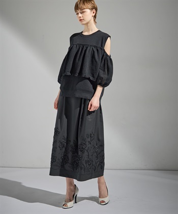 ATSURO TAYAMA テープ刺繍入りロング丈スカート_subthumb_13