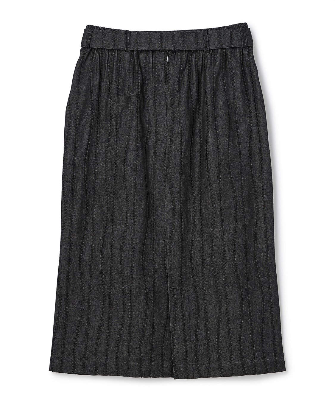 ATSURO TAYAMA コットンストレッチベルテッドデニムスカート_sub_2