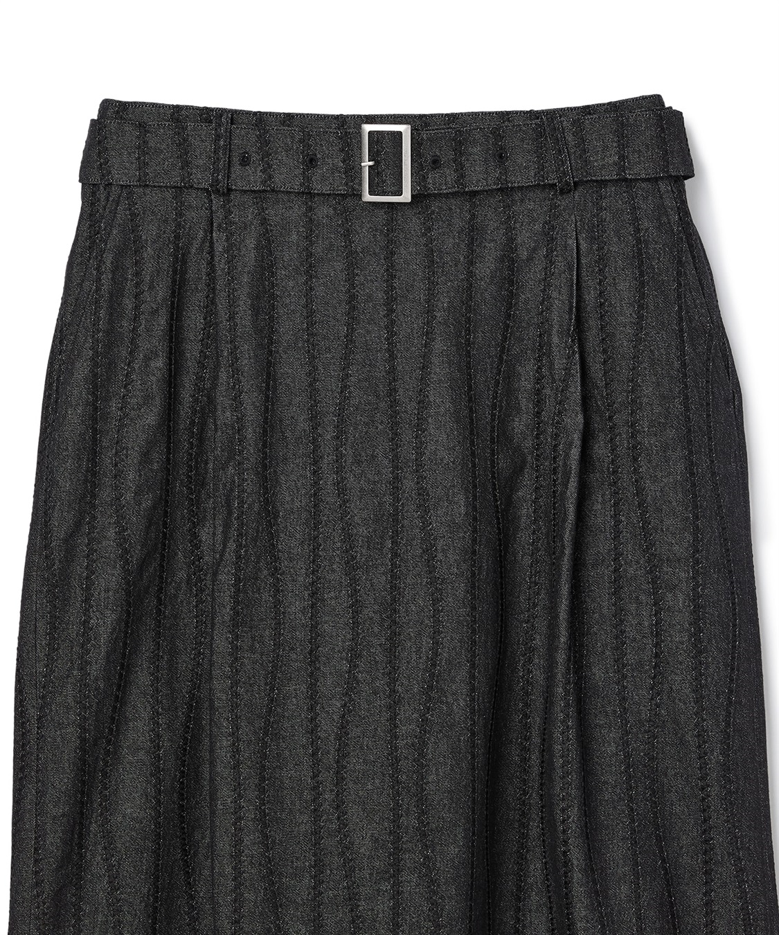 ATSURO TAYAMA コットンストレッチベルテッドデニムスカート_sub_3