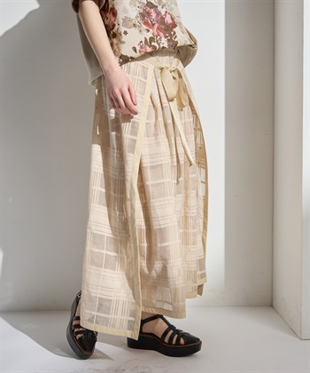 ATSURO TAYAMA シースルーチェックスカート_subthumb_2