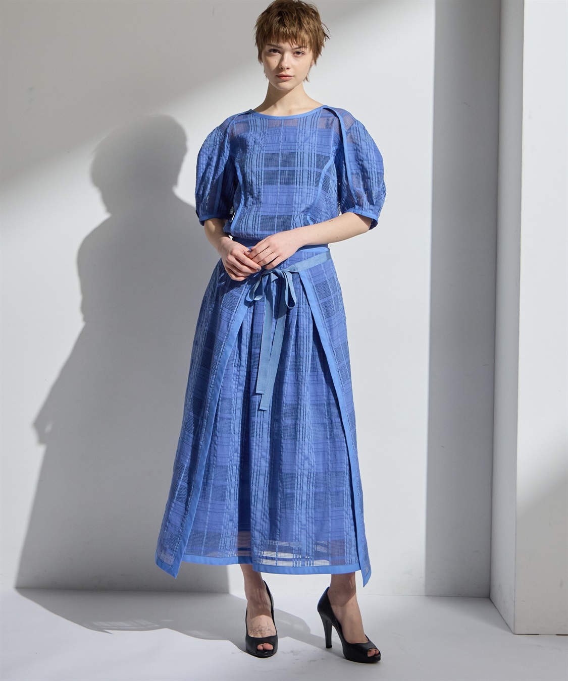 ATSURO TAYAMA シースルーチェックスカート_sub_8