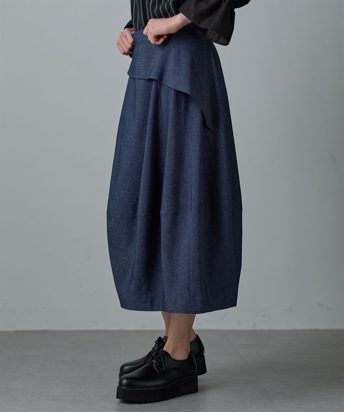 ATSURO TAYAMA レーヨンデニムバルーンスカート_sub_17