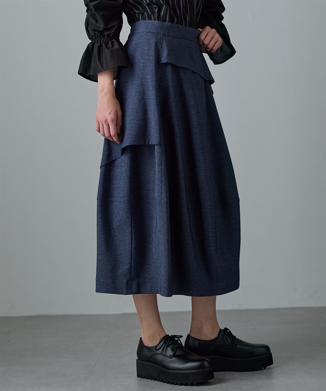 ATSURO TAYAMA レーヨンデニムバルーンスカート_sub_18