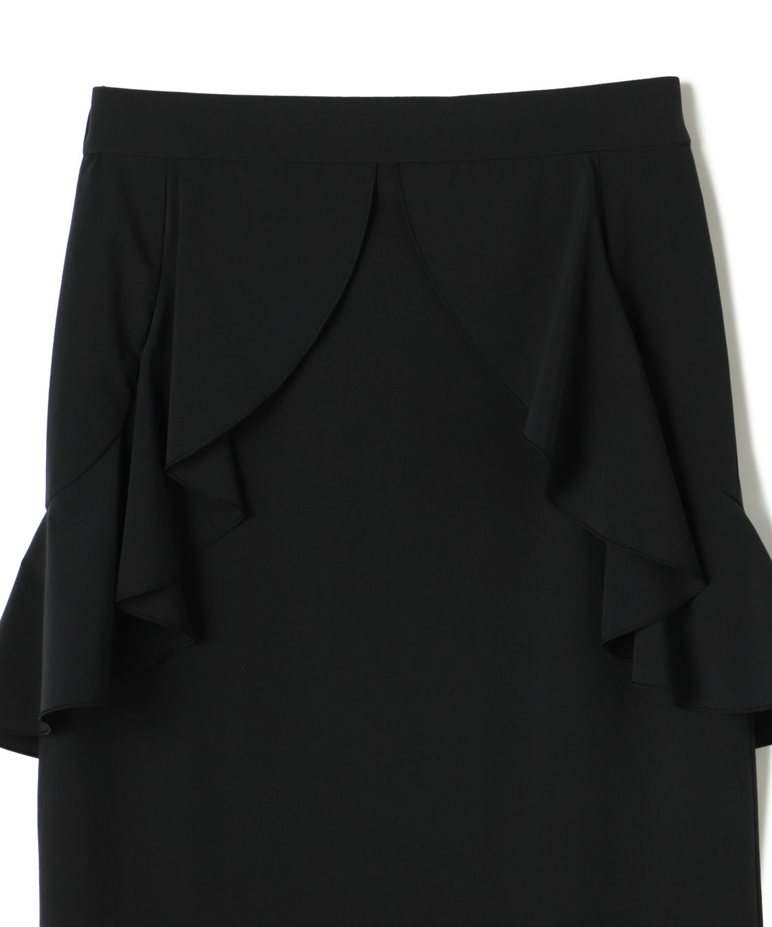 ATSURO TAYAMA ナイロンストレッチフリルペンシルスカート_sub_2
