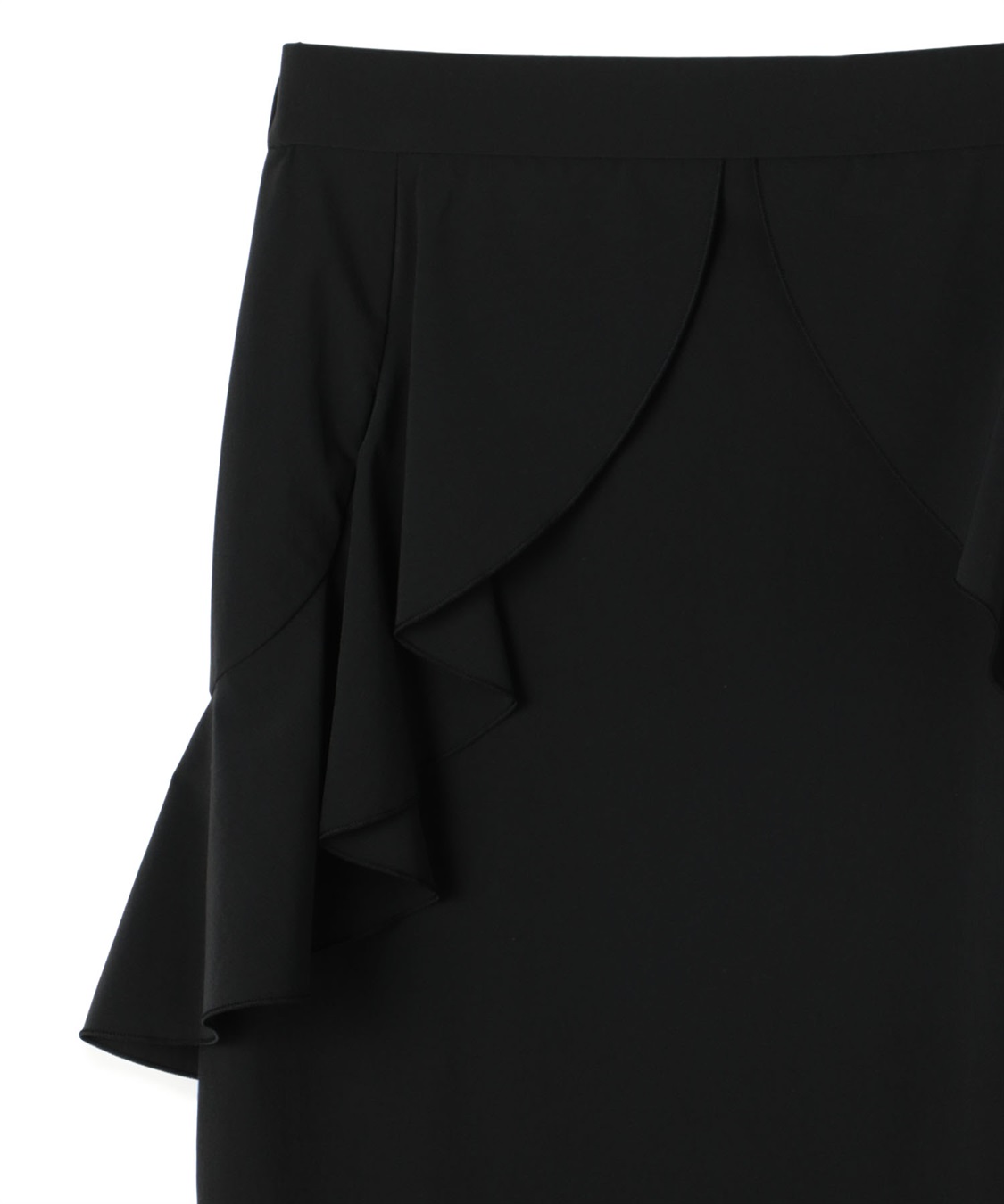 ATSURO TAYAMA ナイロンストレッチフリルペンシルスカート_sub_3