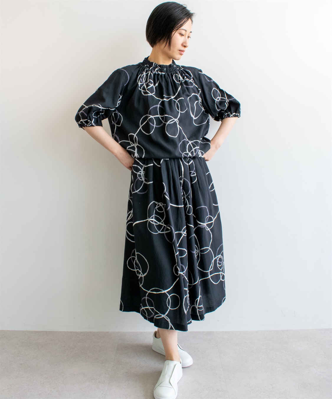 ATSURO TAYAMA スイングリング柄プリントスカート_sub_1